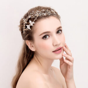 Vintage Gold Bridal Crown Hair Accessories