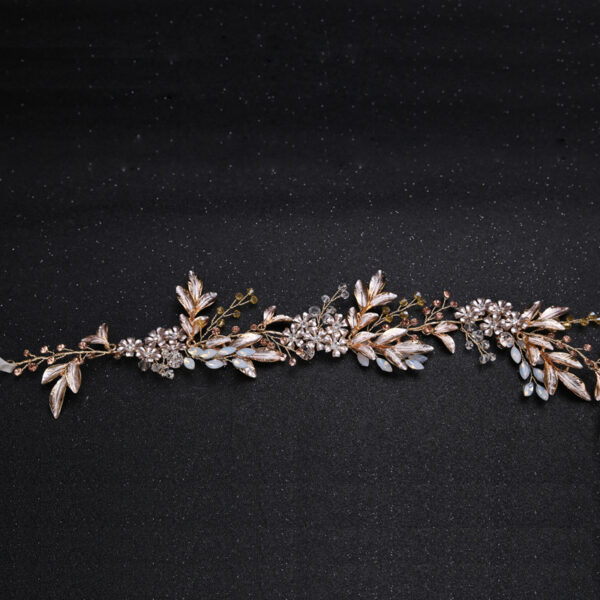 New Handmade Hairband Gold Leaf Headdress Bridal Hair Accessories Bridal Jewelry - Image 3