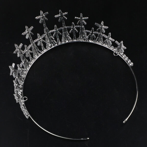 Zircon Headdress Formal Dress Accessories Bridal Crown - Image 4