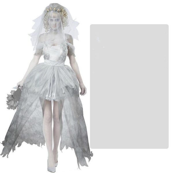 Male and female adult bride and groom Halloween costumes - Image 6