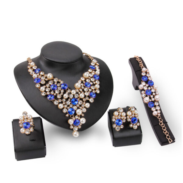 Four-piece Bridal Clothing Accessories Necklace Earrings - Image 5