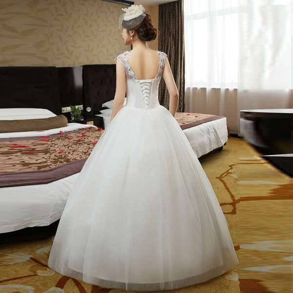 Double shoulder bridal dress - Image 4