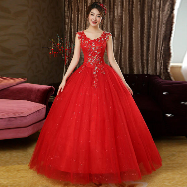 Double shoulder bridal dress - Image 6