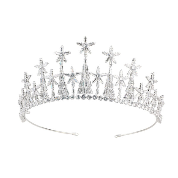 Zircon Headdress Formal Dress Accessories Bridal Crown - Image 12