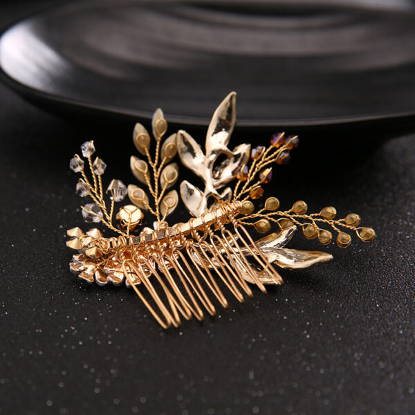 New Handmade Hairband Gold Leaf Headdress Bridal Hair Accessories Bridal Jewelry - Image 4