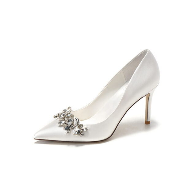 Wedding Dress Crystal Bridal Shoes - Image 3