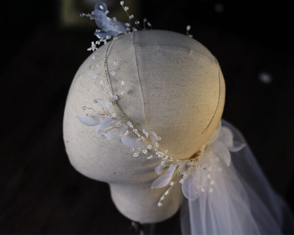 Bridal wreath veil wedding dress accessories - Image 6