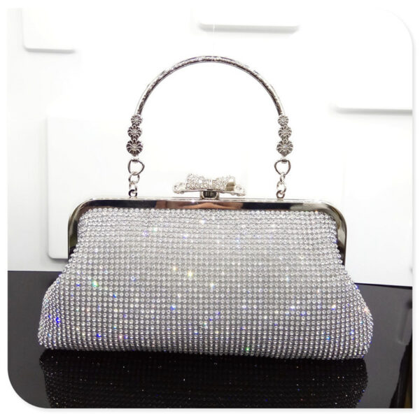 Diamond-studded Evening Bag Bridal Dress - Image 6