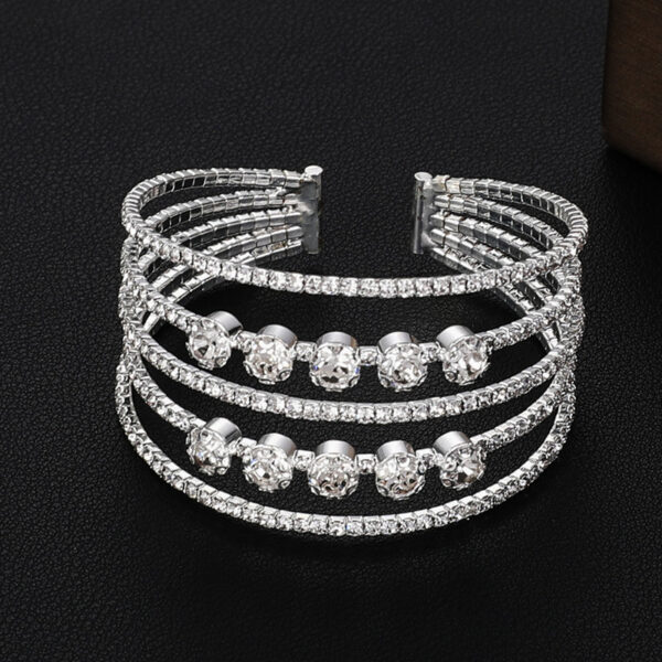 Bridal Accessories Temperament Full Diamond Elastic Bracelet - Image 4