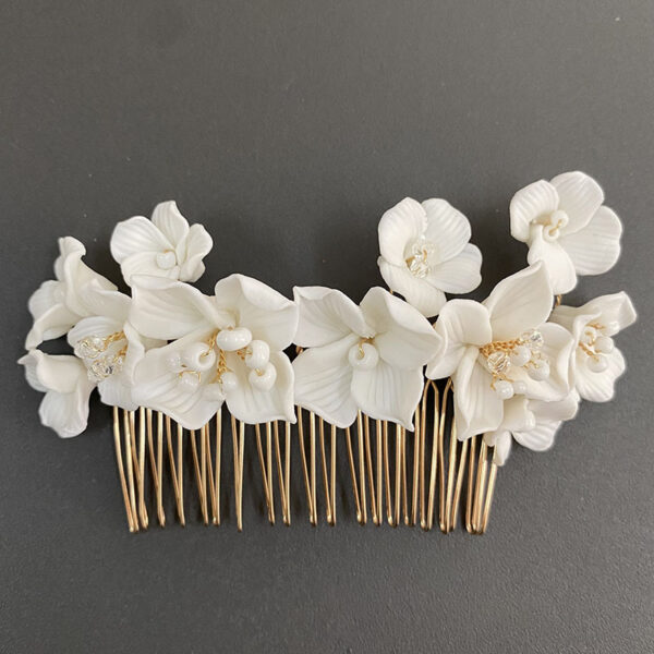 Bridal Headwear Accessories White Ceramic