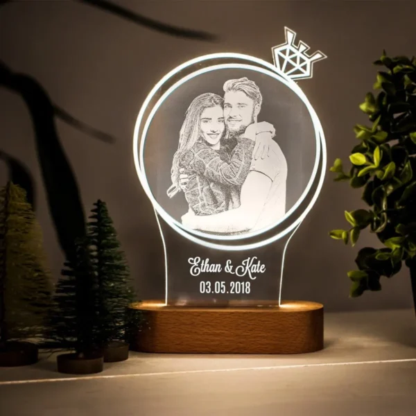 3D Photo Lamp Personalized Custom Photo And Text Customized Valentine's Day Wedding Anniversary Birthday 3D Night Light Gifts - Image 9