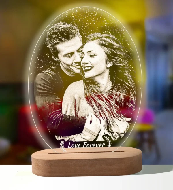 3D Photo Lamp Personalized Custom Photo And Text Customized Valentine's Day Wedding Anniversary Birthday 3D Night Light Gifts - Image 10