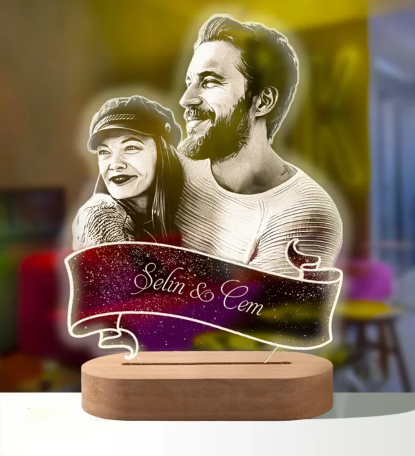 3D Photo Lamp Personalized Custom Photo And Text Customized Valentine's Day Wedding Anniversary Birthday 3D Night Light Gifts - Image 11