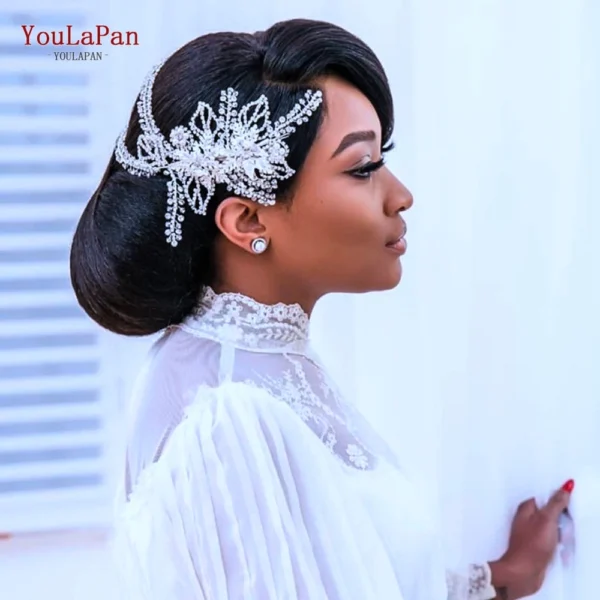 YouLaPan HP254 Wedding Hair Accessories Bridal Delicate Wire Headband Women Headpiece Bridal Handmade Crystal Hair Accessories