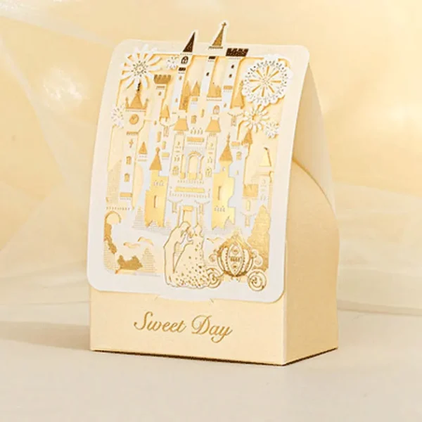 Elegant Decoration Paper Gift Box, Laser Cut, Wedding Candy Box, Bride and Groom, High Quality, Favor Boxes for Chocolates - Image 2