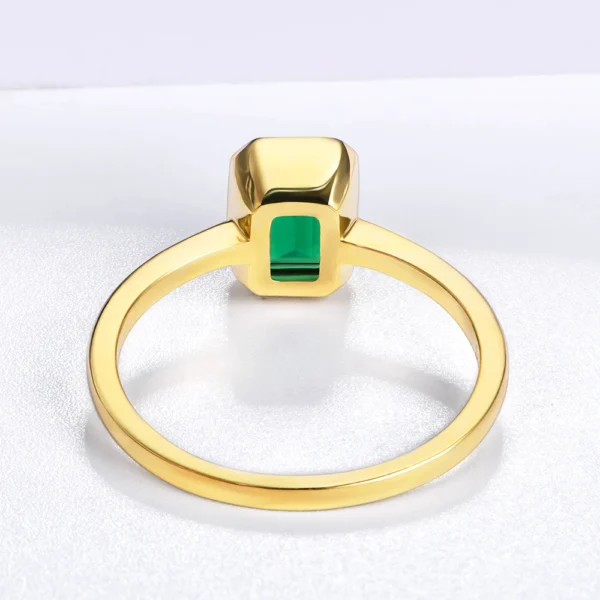 ATTAGEMS 18K Gold Plated Emerald Rings for Women Real Silver 925 Ring Mens Jewelry Brand Anniversary Party Gift Wholesale - Image 5