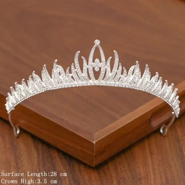 Bridal Tiara Hair Crown Wedding Hair Accessories For Women Silver Color Crown For Bridal Crowns And Tiara Women Accessories Gift - Image 31