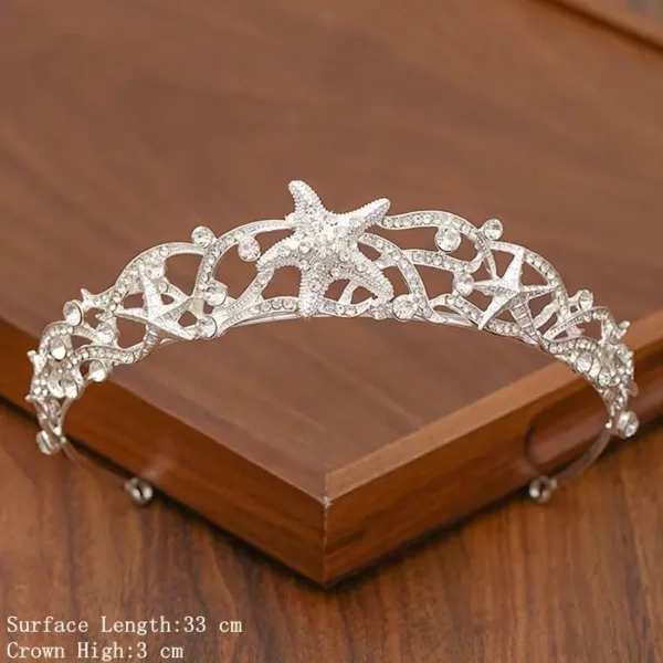 Bridal Tiara Hair Crown Wedding Hair Accessories For Women Silver Color Crown For Bridal Crowns And Tiara Women Accessories Gift - Image 23