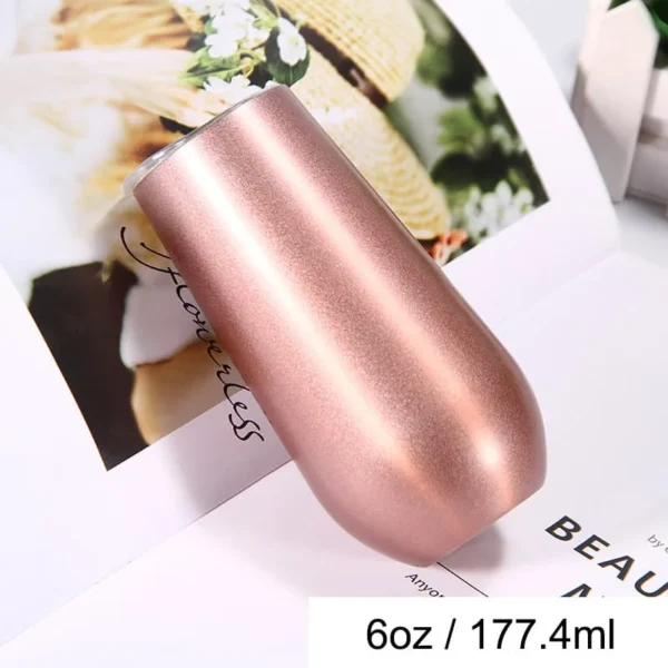 6oz Personalized Champagne Flute Custom Bridesmaid Tumbler Stainless Steel Swig Tumbler Bridal Party Bridesmaid Proposal Gift - Image 12