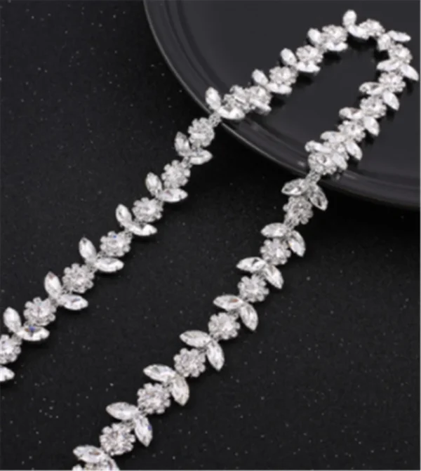 Crystal Satin Bridal Belt Sash Rhinestones Wedding Dress Belt Bridal Belt Wedding Dress Belt - Image 16