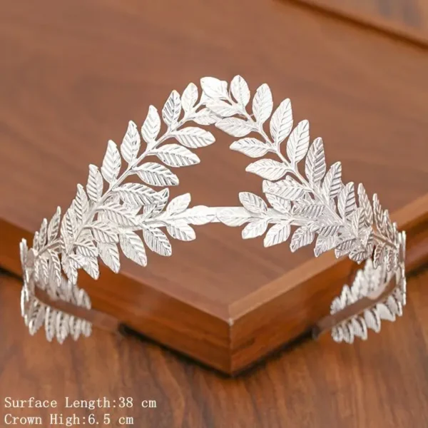 Bridal Tiara Hair Crown Wedding Hair Accessories For Women Silver Color Crown For Bridal Crowns And Tiara Women Accessories Gift - Image 8