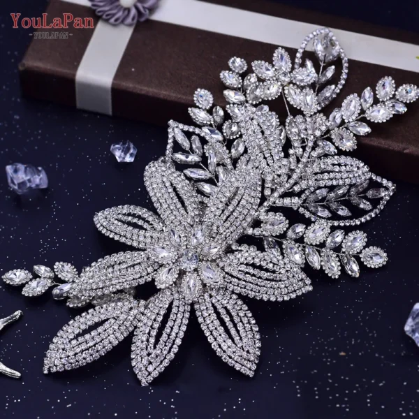 YouLaPan HP254 Wedding Hair Accessories Bridal Delicate Wire Headband Women Headpiece Bridal Handmade Crystal Hair Accessories - Image 16