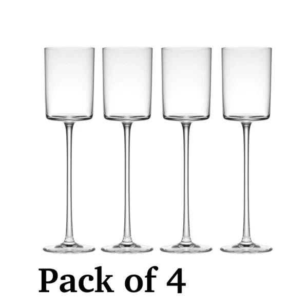 4PCS Champagne Flute Glasses Cocktail Glasses Elegantly Designed Hand Blown, Lead Free,  Champagne Cups Set of 4 - Image 7