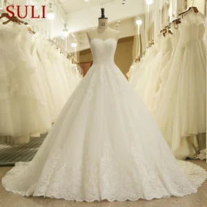 HW091 Customized Sweetheart Applique Lace Vintage Bridal Wedding Dress Princess Wedding Dresses Bridal Gown vestidos de noivas