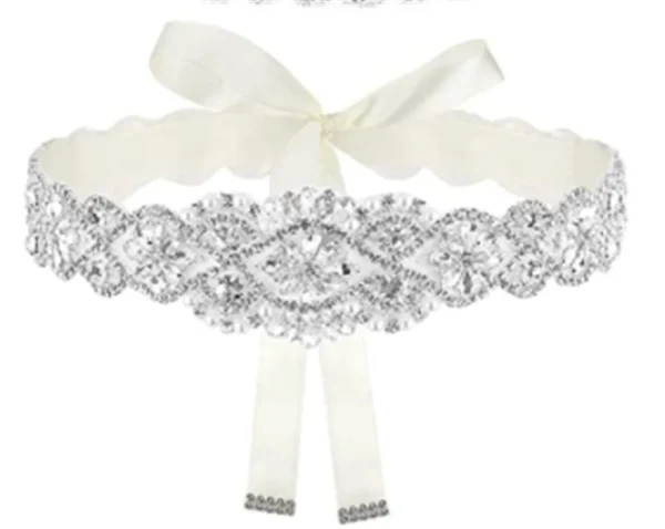 Crystal Satin Bridal Belt Sash Rhinestones Wedding Dress Belt Bridal Belt Wedding Dress Belt - Image 14