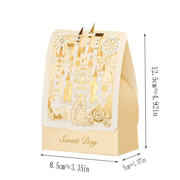 Elegant Decoration Paper Gift Box, Laser Cut, Wedding Candy Box, Bride and Groom, High Quality, Favor Boxes for Chocolates - Image 6