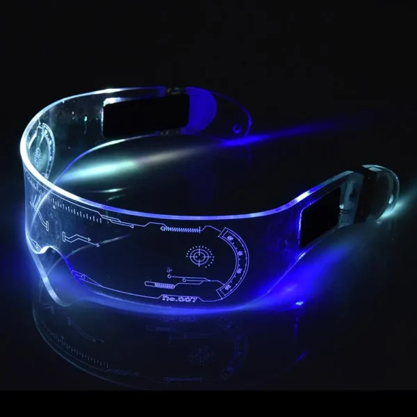 LED Glasses EL Wire Neon Party Luminous LED Glasses Light Up Glasses Rave Costume Party Decor DJ SunGlasses Halloween Decoration - Image 4