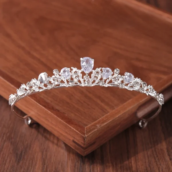 Bridal Tiara Hair Crown Wedding Hair Accessories For Women Silver Color Crown For Bridal Crowns And Tiara Women Accessories Gift - Image 37