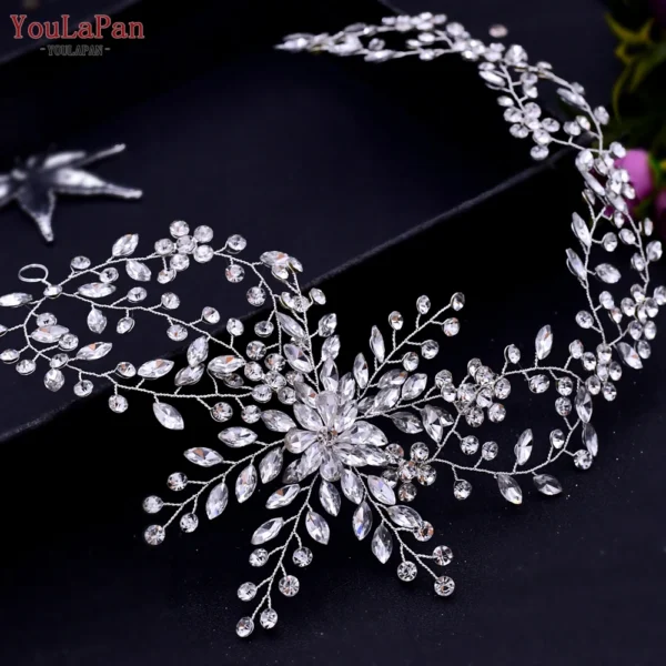 TOPQUEEN HP415 Bridal Headband Wedding Headpiece Bridal Tiara and Crown Princess Hair Accessories New Designs Woman Headbands - Image 25