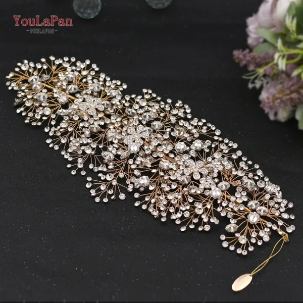 TOPQUEEN HP415 Bridal Headband Wedding Headpiece Bridal Tiara and Crown Princess Hair Accessories New Designs Woman Headbands - Image 7