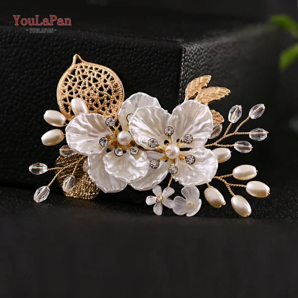 TOPQUEEN Wedding Tiara Bridal Combs Rhinestone Wedding Headwear Wedding Hair Accessories Bridal Headdress Wedding Hair Comb HP77 - Image 10