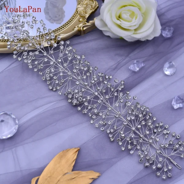 TOPQUEEN HP415 Bridal Headband Wedding Headpiece Bridal Tiara and Crown Princess Hair Accessories New Designs Woman Headbands - Image 12