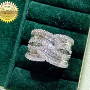 18k gold ring Natural Real 1.45ct Diamond Ring Engagement&Wedding Jewellery have certificate 0032