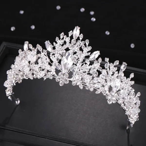 Crystal Crown Tiara Bridal Hair Ornaments Women Hair Accessories Wedding  Headpieces Bridal Crown Rhinestone Headband - Image 3