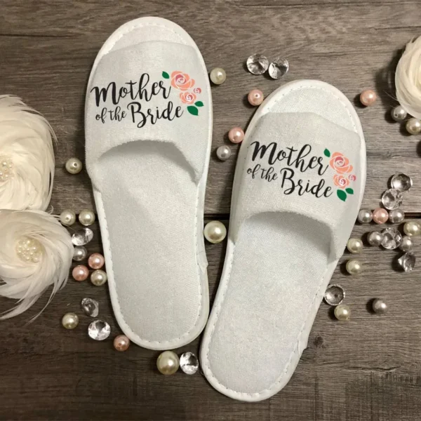 bride Bridesmaid maid of honor sister mother of the groom Slippers wedding Bachelorette hen Party Bridal shower Proposal gift - Image 10