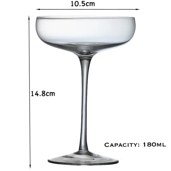 Cocktail Glass, Champagne, Martini, Wine Glasses, Long Stem Glassware - Image 25