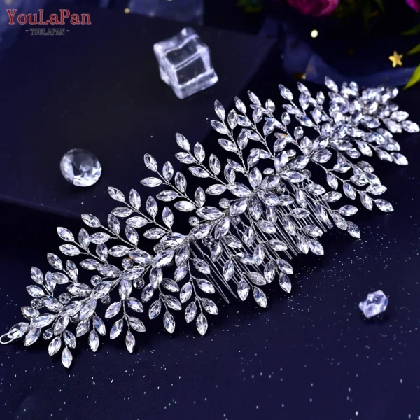 YouLaPan HP254 Wedding Hair Accessories Bridal Delicate Wire Headband Women Headpiece Bridal Handmade Crystal Hair Accessories - Image 23