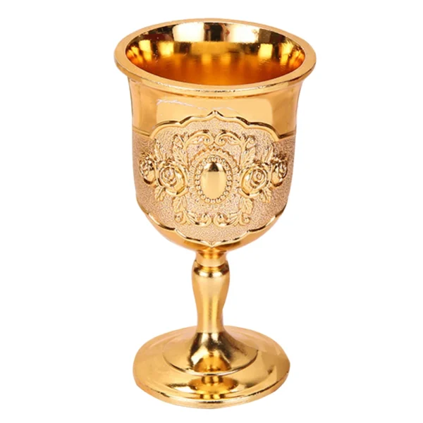 30ml Metal Wine Glasses Retro Wine Cup Goblet Vintage European Style Champagne Cocktail Glasses Bar Home Decor Drinkware - Image 5