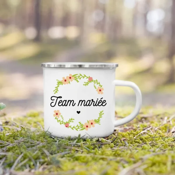 Team Bride French Print Mug Bride Bachelorette Party Drink Wine Juice Cup Bridesmaid Coffee Cups Bridal Wedding Shower Gifts - Image 5