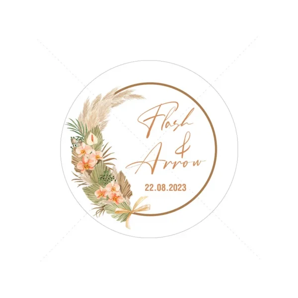 Custom Wedding Favor Sticker Personalized Fall Themed Favor Labels Stickers For Party Bags Wedding Guest Gifts Thank You Sticker - Image 9