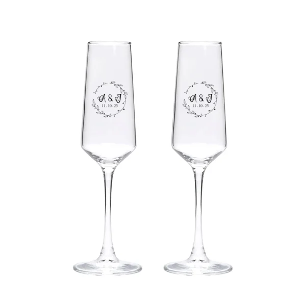 Custom Wedding Champagne Glasses, Bride and Groom Champagne Glass, Personalized Champagne Glasses, Flutes Glasses Champagne - Image 13