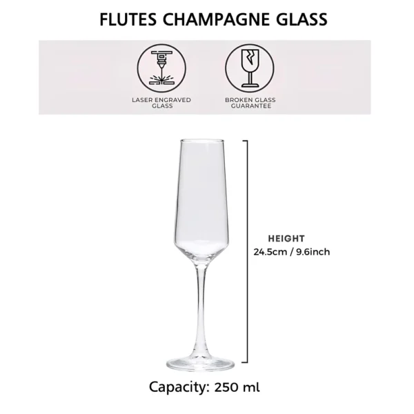 Custom Wedding Champagne Glasses, Bride and Groom Champagne Glass, Personalized Champagne Glasses, Flutes Glasses Champagne - Image 5