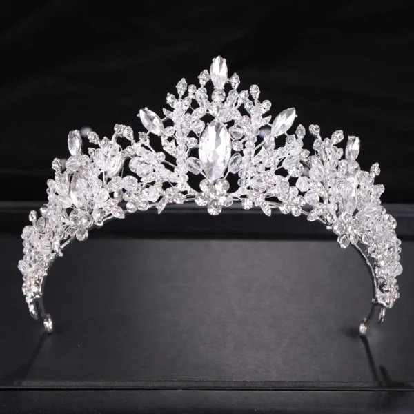 Crystal Crown Tiara Bridal Hair Ornaments Women Hair Accessories Wedding  Headpieces Bridal Crown Rhinestone Headband - Image 7