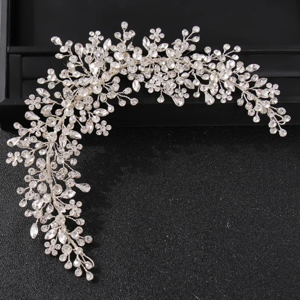 Crystal Rhinestone Bridal Wedding Headbands Tiaras Hairbands For Women Bride Bridal Wedding Hair Accessories Jewelry Band Gift - Image 2