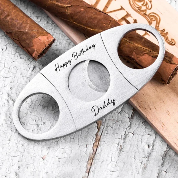 Personalized Cigar Cutter Groomsmen Gifts Engraved Groomsman Dad Fathers Day Gift Cigars Cutters Smoker Bachelor Wedding Party - Image 2