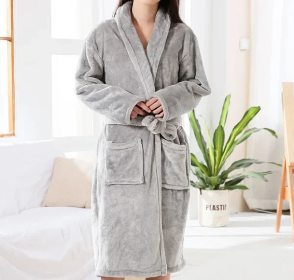 Customized Honeymoon Robes Couples Spa Robes Gift Bride And Groom Gift Mr Mrs Bathrobes Flannel Anniversary King Queen Bathrobes - Image 9